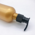 Gold PET Plastic Cosmetic Lotion Shampoo Pump Spray Bottle For Shampoo 300Ml